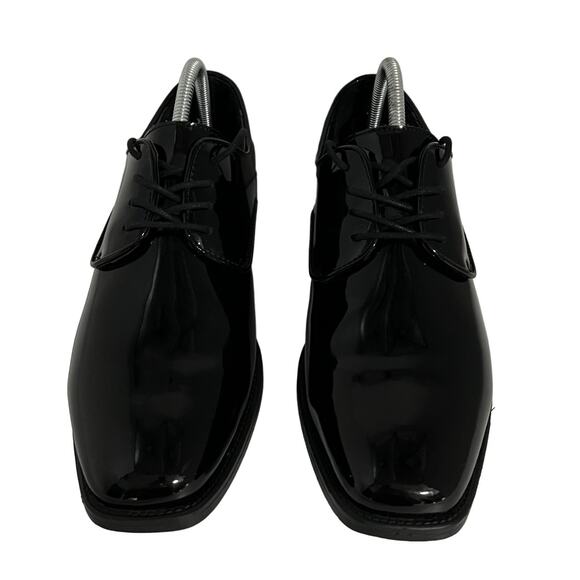 Fabian Couture S110-M Black Upper Plain Toe Derby Mens 10.5M Dress Shoes - Picture 1 of 9